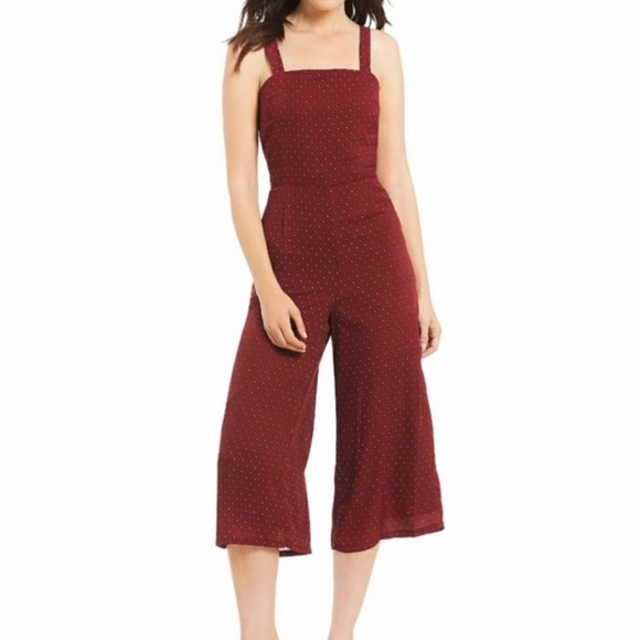 Gianni Bini Pants - Gianni Bini Maroon Jumpsuit